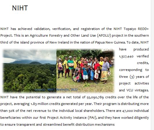 REDD+ Initiatives - PNG REDD+